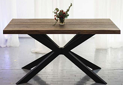 Стол Брайтон 1600*800 мм Мореный дуб/Ноги СЕ2-80